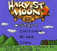 Harvest Moon GBC 2 Title Screen